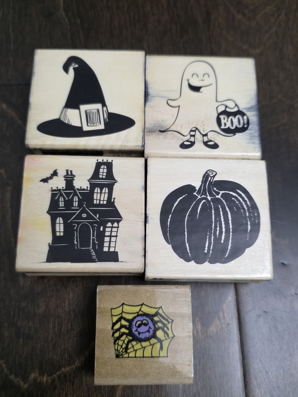 Vintage Halloween Rubber Stamps